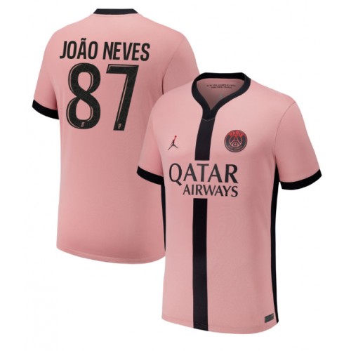 Paris Saint-Germain Joao Neves #87 Rezervni Dres 2024-25 Kratak Rukav